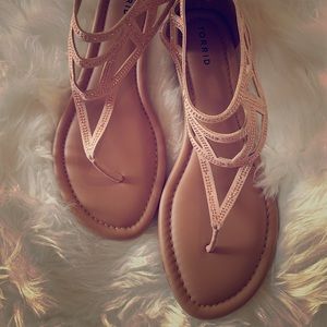 Torrid Rose Gold Sandals 12W